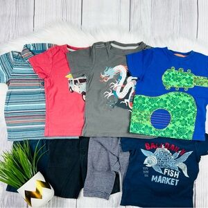 Tea Collection, Mini Borden 3T Boys Graphic T-Shirts and Shorts Assortment